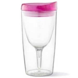 Vino2Go Wine Glass Tumblers With Lids, New, Never Used! Great For Travel